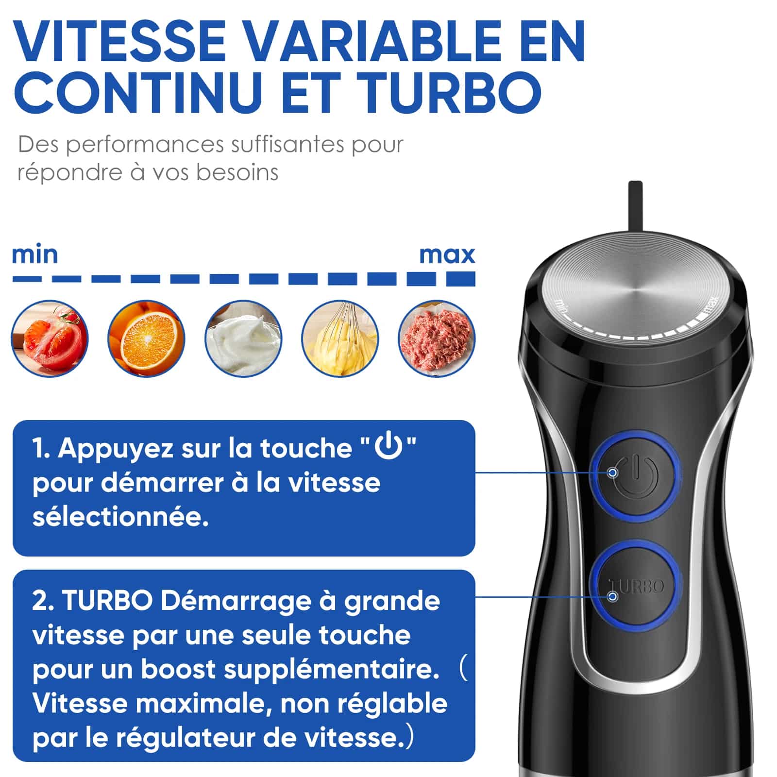 Ensemble mixeur plongeant et hachoir biolomix