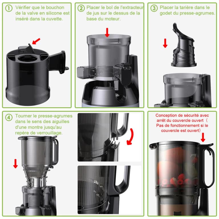 Extracteur de jus à Froid Biolomix sans BPA avec Triple Filtre - 10 (3)