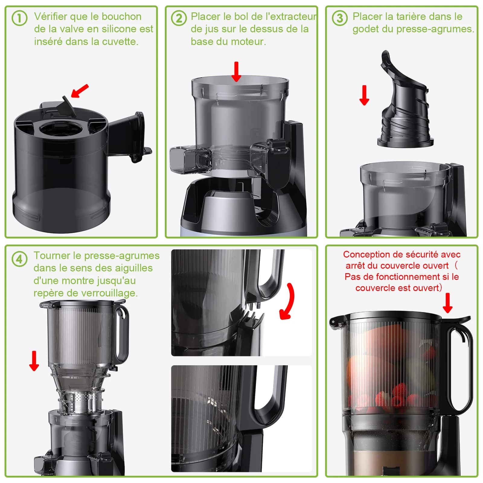 Extracteur de jus à Froid Biolomix sans BPA avec Triple Filtre - 10 (3)