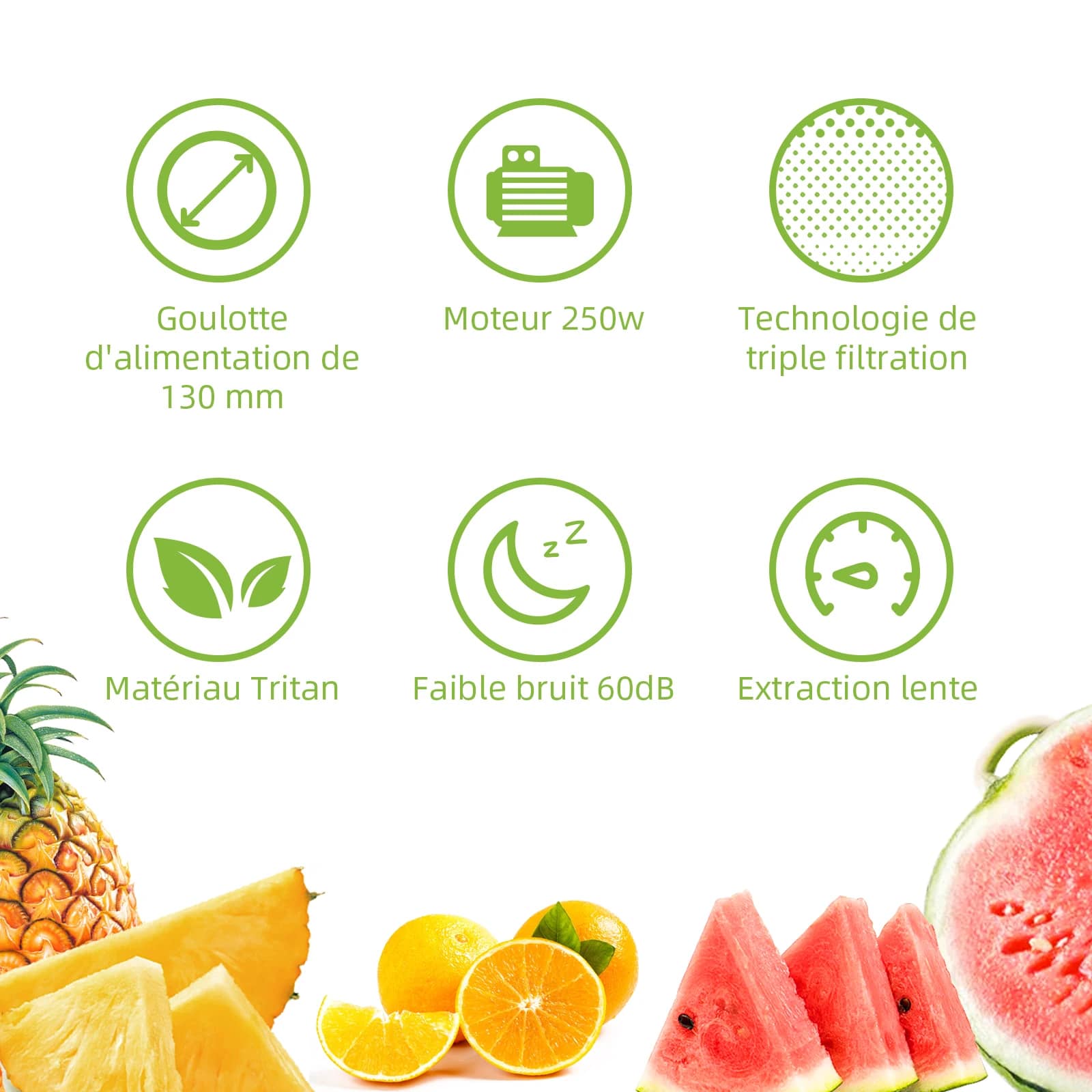 Extracteur de jus à Froid Biolomix sans BPA avec Triple Filtre - 10 (7)