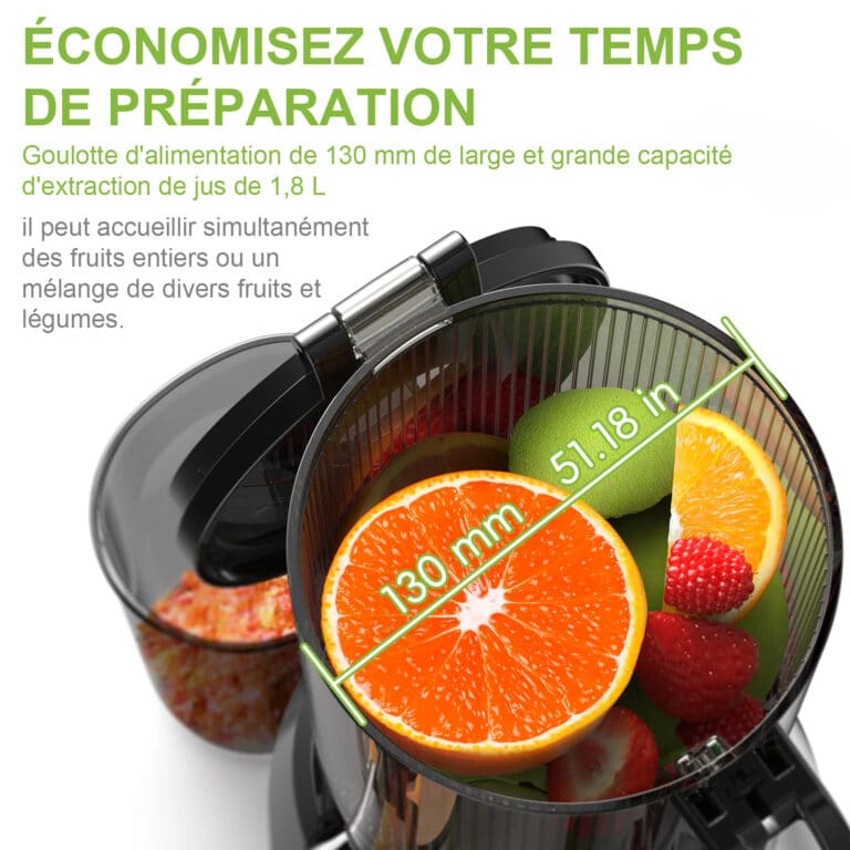 Extracteur de jus à Froid Biolomix sans BPA avec Triple Filtre - 10 (8)