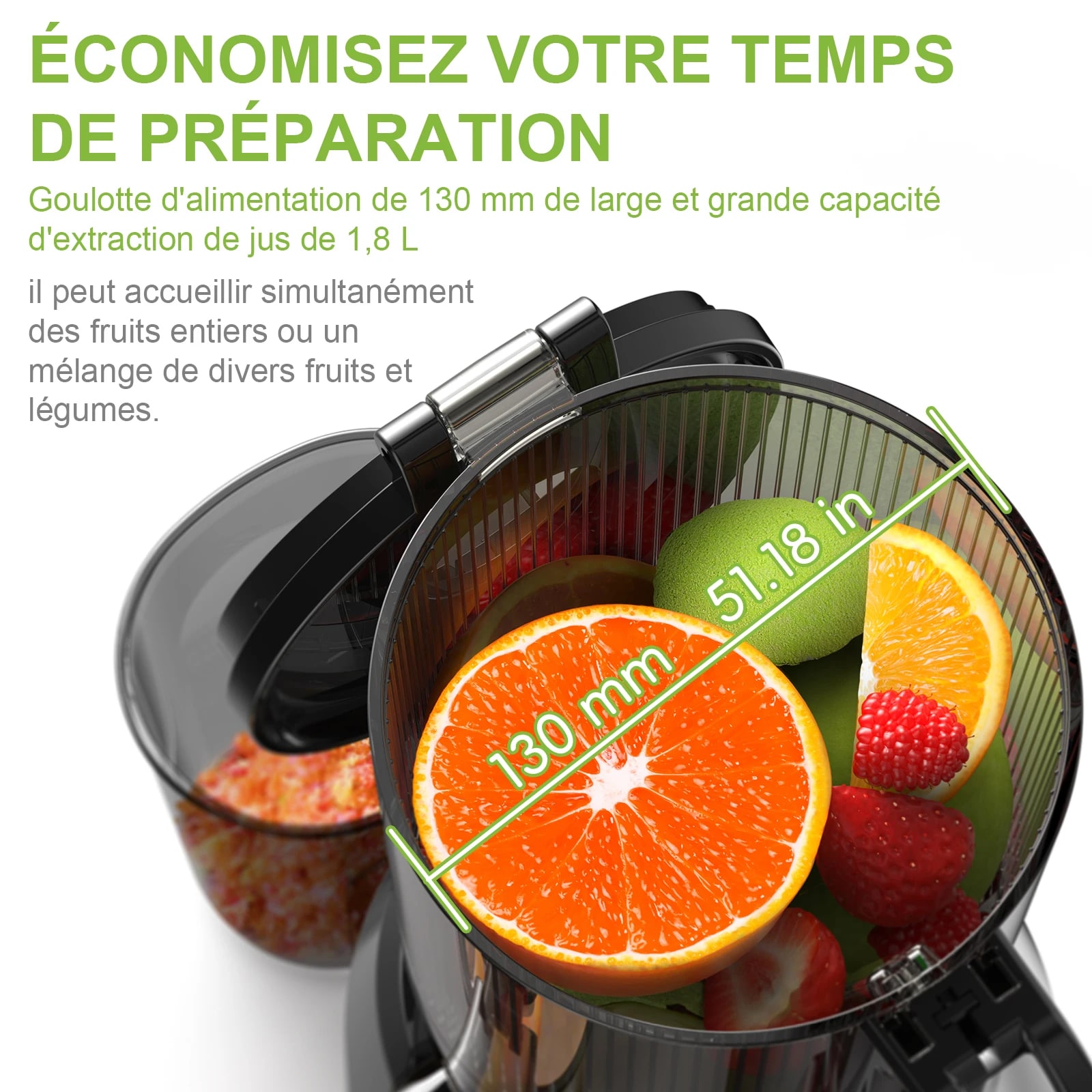 Extracteur de jus à Froid Biolomix sans BPA avec Triple Filtre - 10 (8)