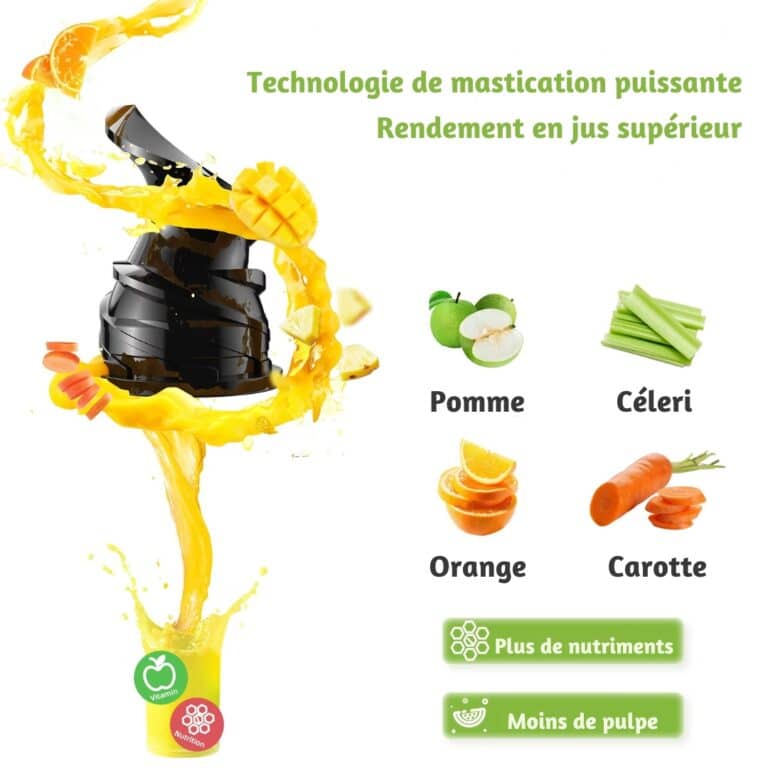 Extracteur de jus Silencieux et Rapide Biolomix 3