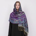 Lenço pashmina multicolor