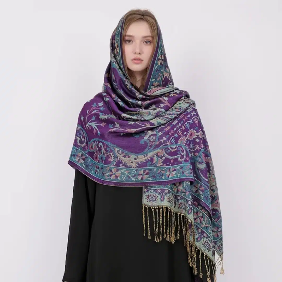 Foulard pashmina multicolore