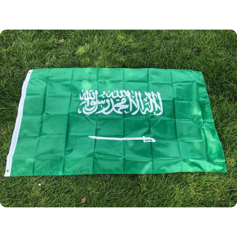 Grand Drapeau Saoudien pour Intérieur et Extérieur 2