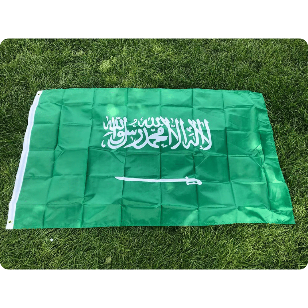 Grand Drapeau Saoudien pour Intérieur et Extérieur 2