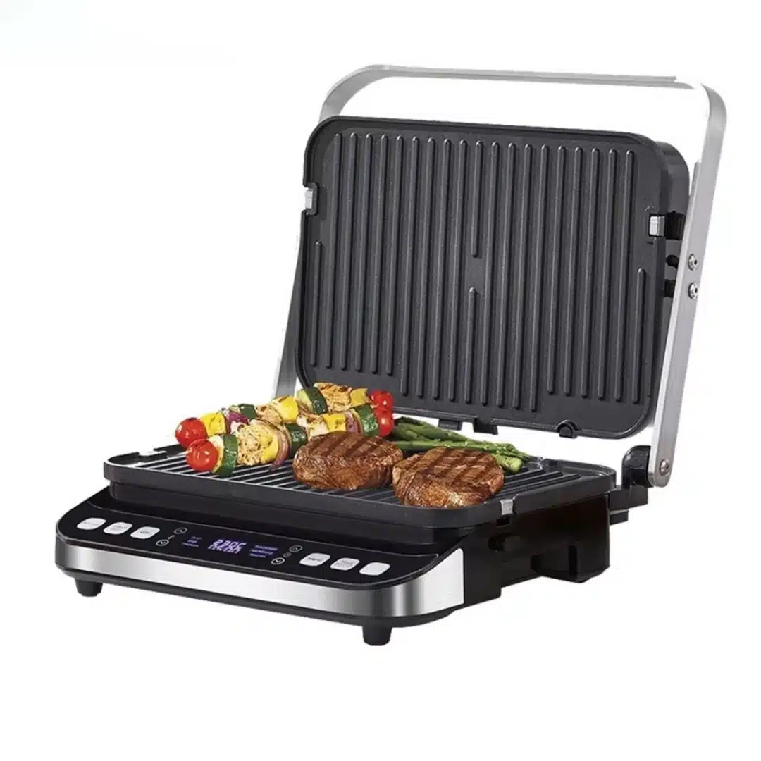 Plancha électrique antiadhésive Biolomix avec 6 programmes de cuisson