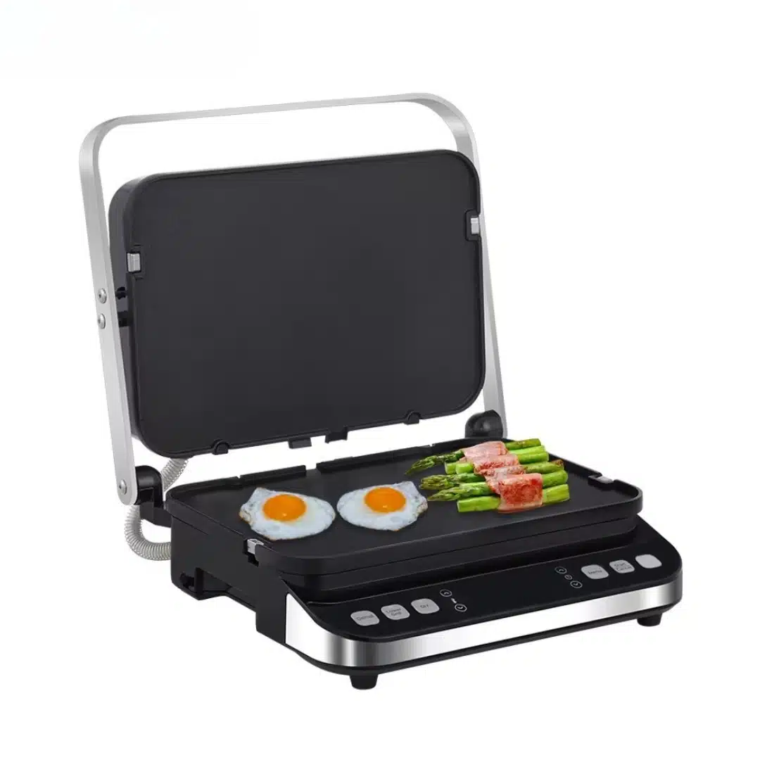 Plancha électrique antiadhésive Biolomix avec 6 programmes de cuisson