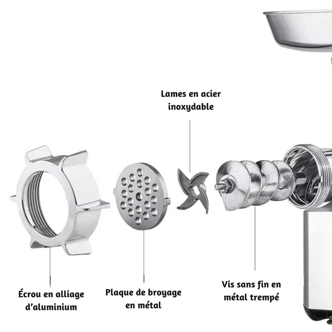 Hachoir à viande électrique Biolomix 3000w - 10 (2)