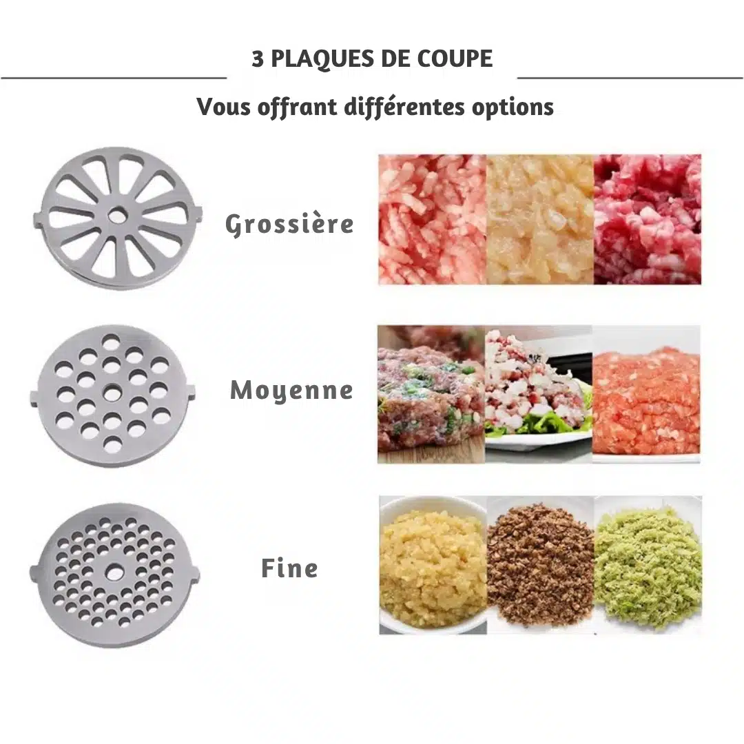 Hachoir à viande électrique Biolomix 3000w