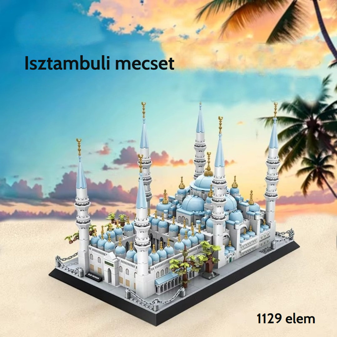 Isztambuli mecset mikrokocka-építőkészlete