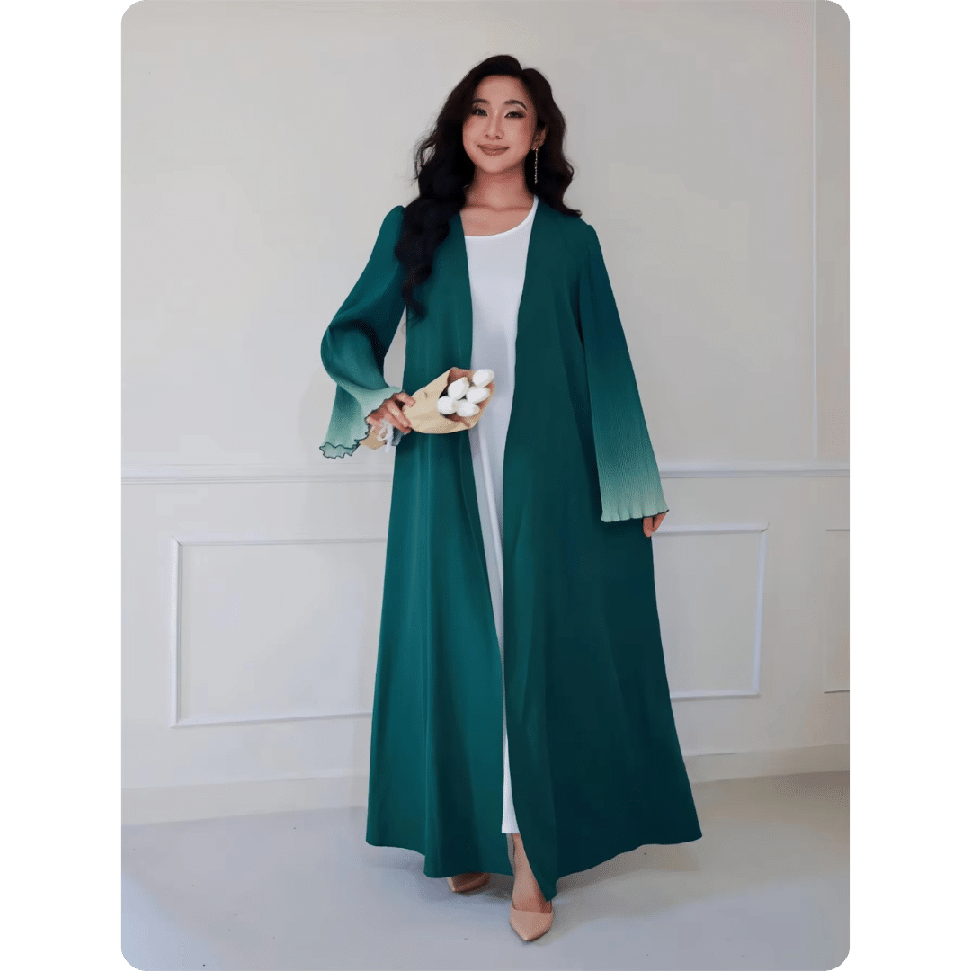 Kimono Abaya Oriental à Manches Évasées 2