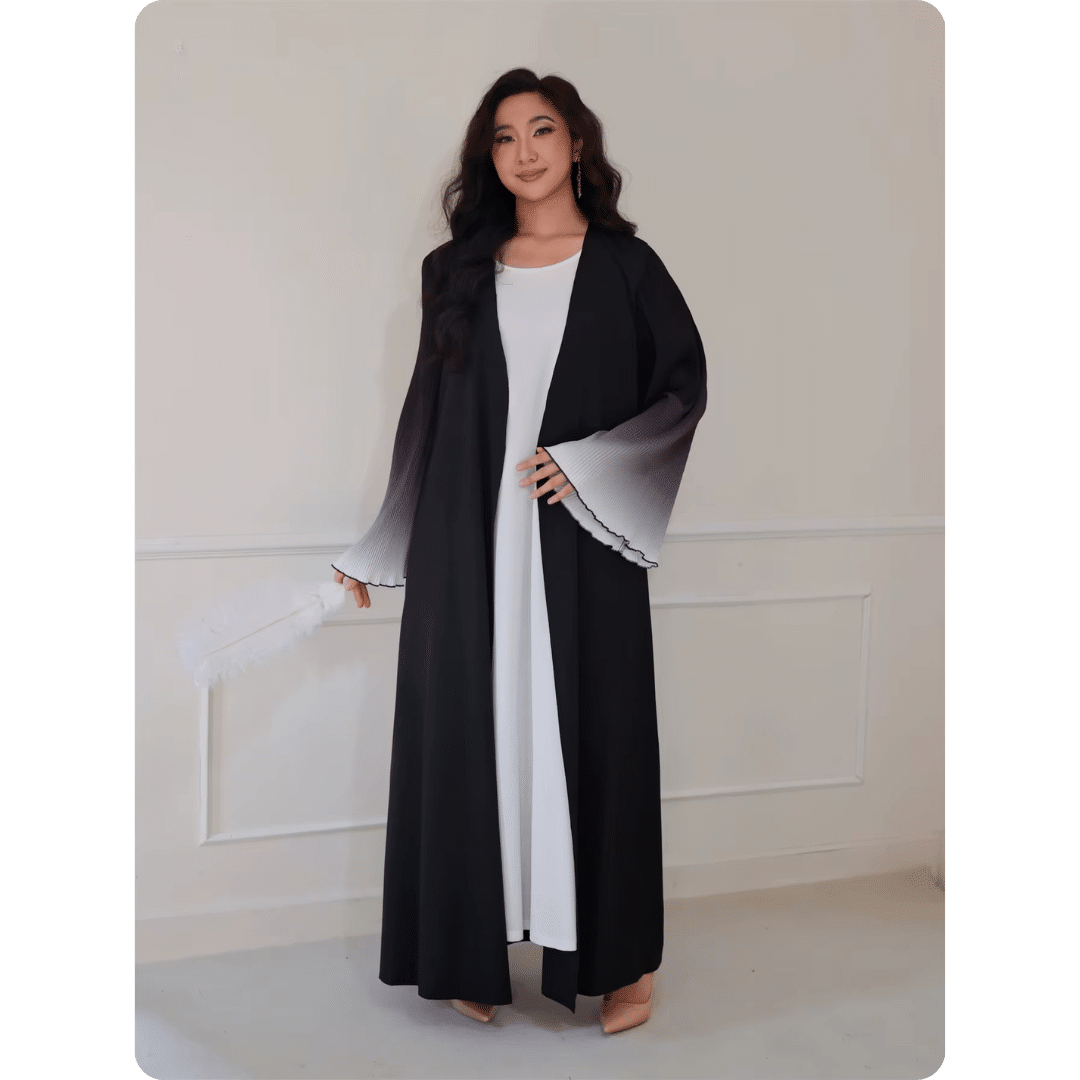 Kimono Abaya Oriental à Manches Évasées 3