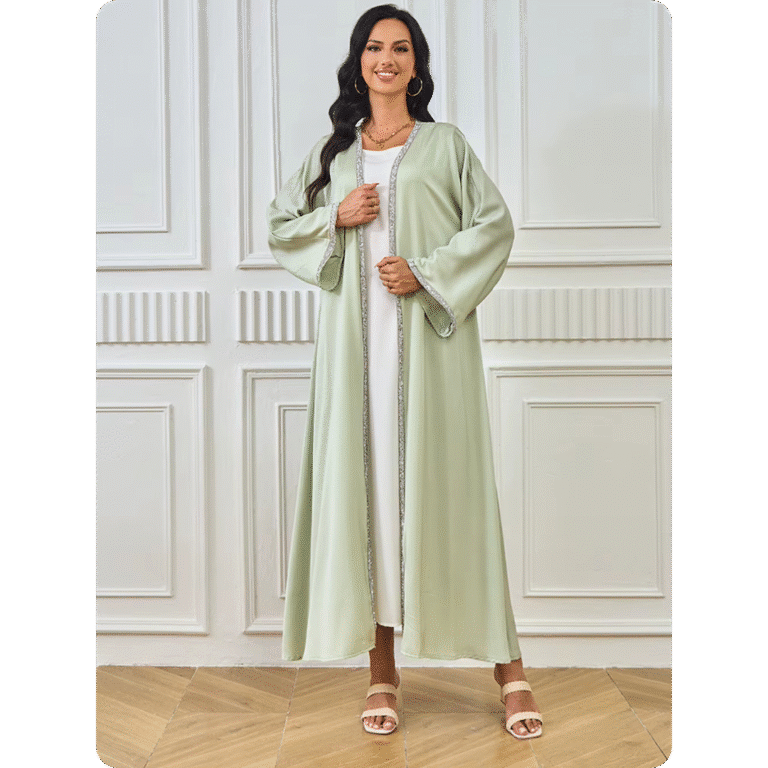 Kimono Long Oriental Vert Sauge 5
