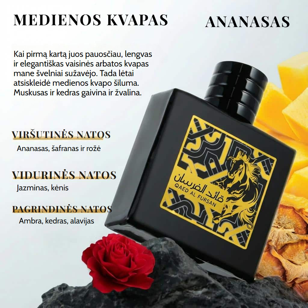 Rytietiški vyriški kvepalai Qaed Al Fursan – 100 ml