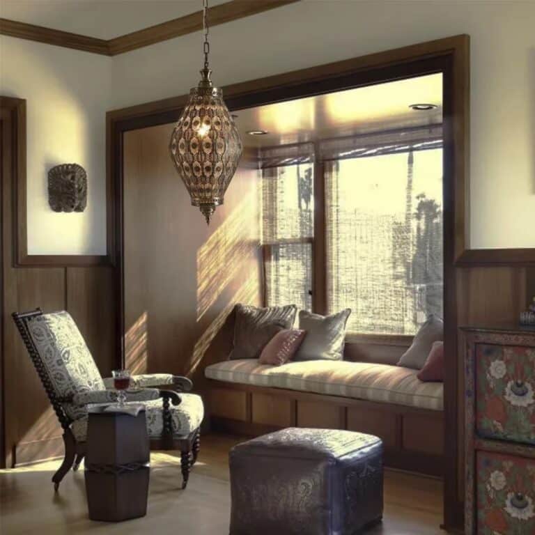 Lampe Suspendue Orientale en Fonte avec Design Ajouré 2