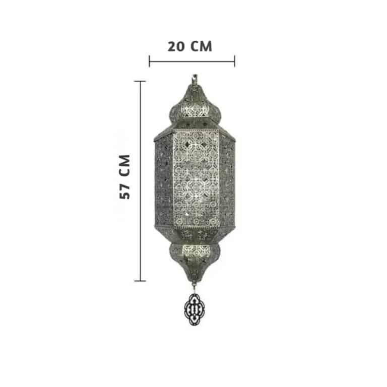 Lampe Suspendue Orientale en Métal Ajouré