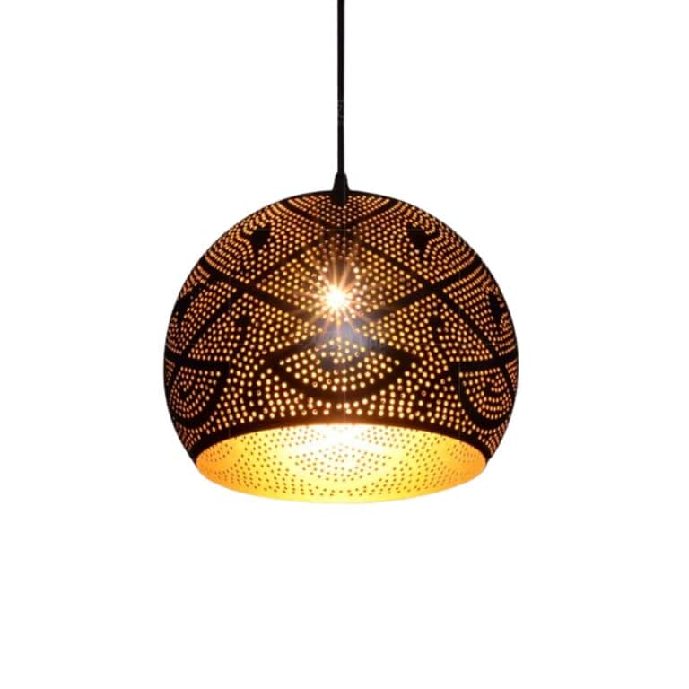 Lustre Décoratif Métallique Design Marocain