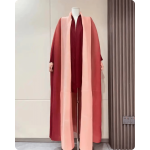 Manteau oriental élégant bicolore