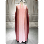 Manteau oriental élégant bicolore