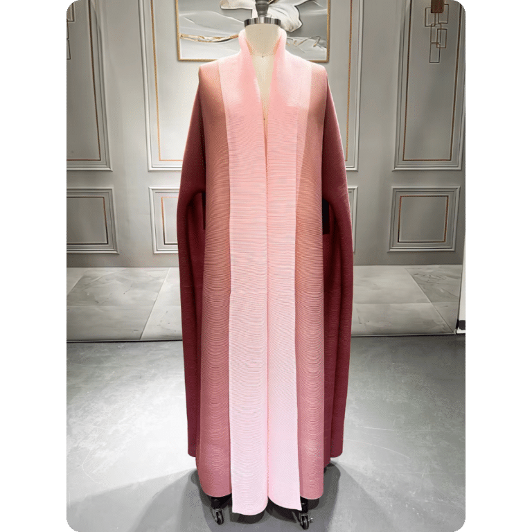 Manteau Oriental Élégant Bicolore 11