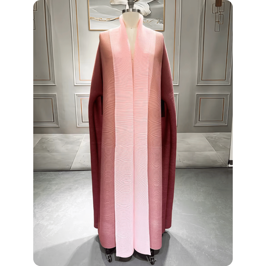 Manteau Oriental Élégant Bicolore 11