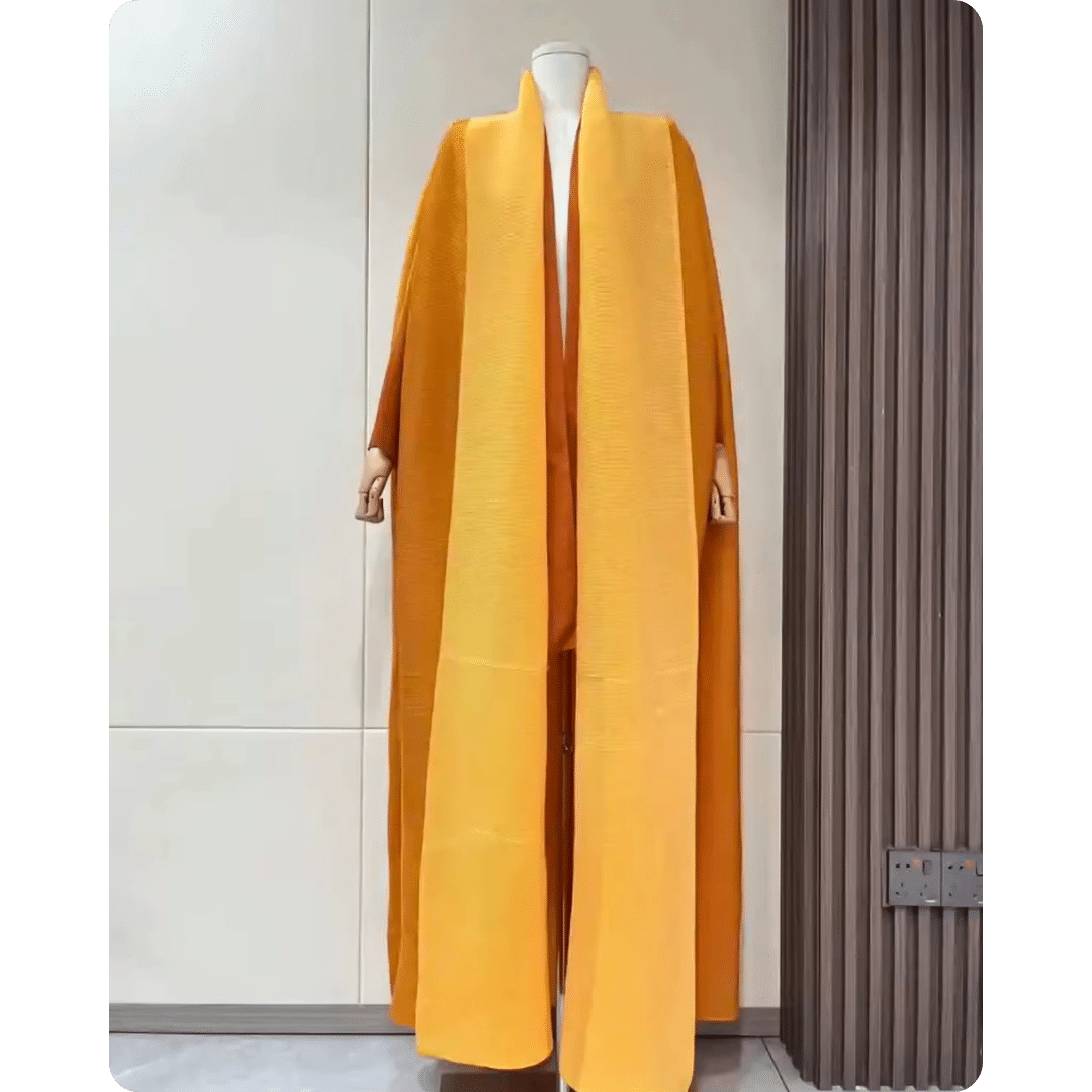 Manteau Oriental Élégant Bicolore 6