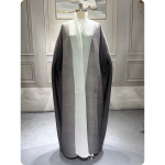 Manteau oriental élégant bicolore