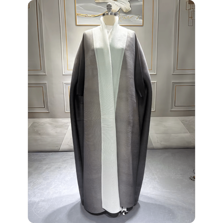 Manteau Oriental Élégant Bicolore 8