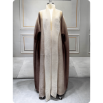 Manteau oriental élégant bicolore