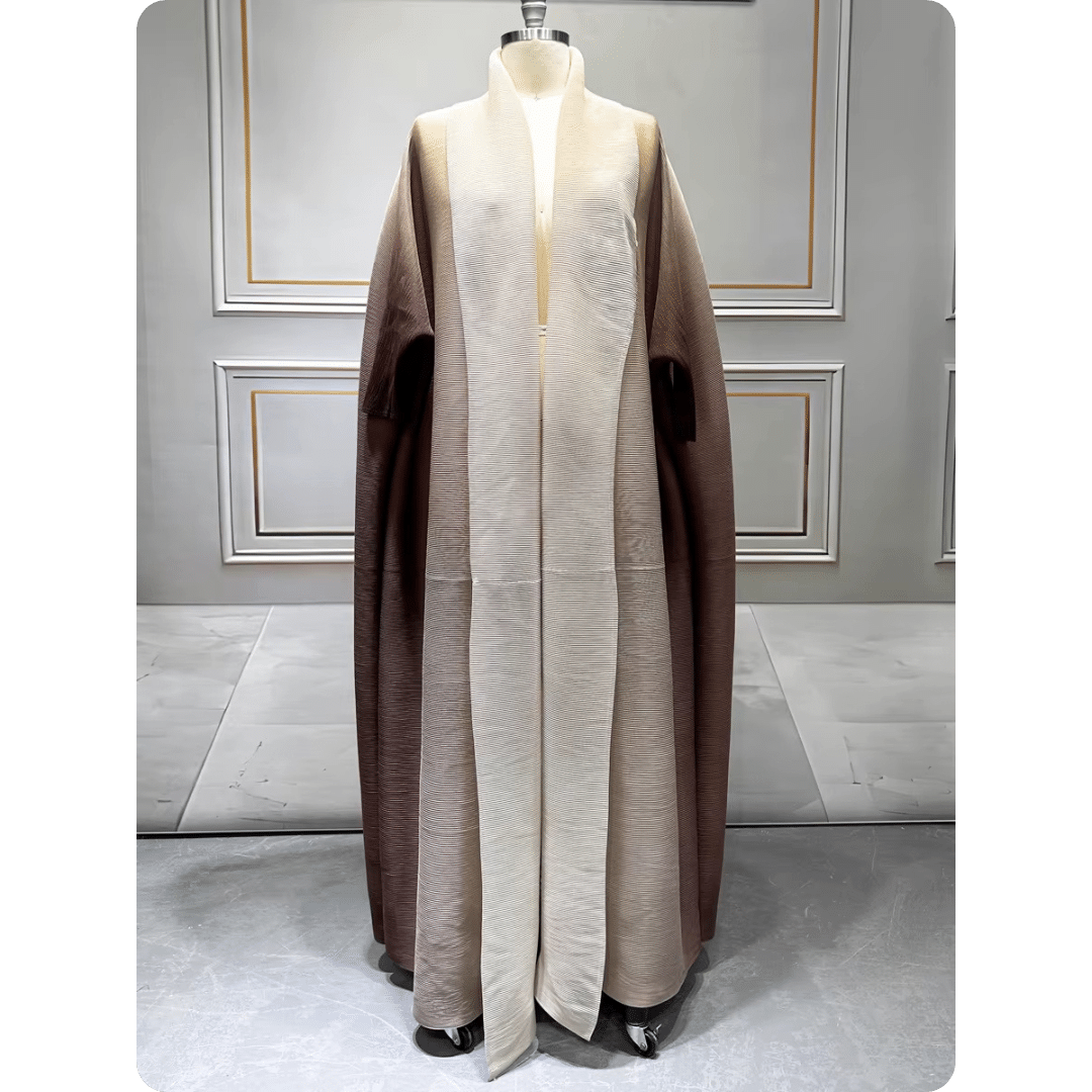 Manteau Oriental Élégant Bicolore 9