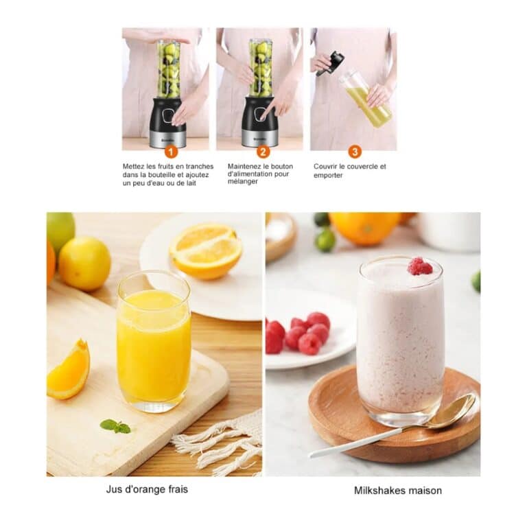 Mixeur Biolomix 500w avec Lames en Acier Inoxydable - 10 (4)