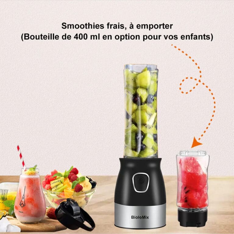 Mixeur Biolomix 500w avec Lames en Acier Inoxydable - 10 (9)