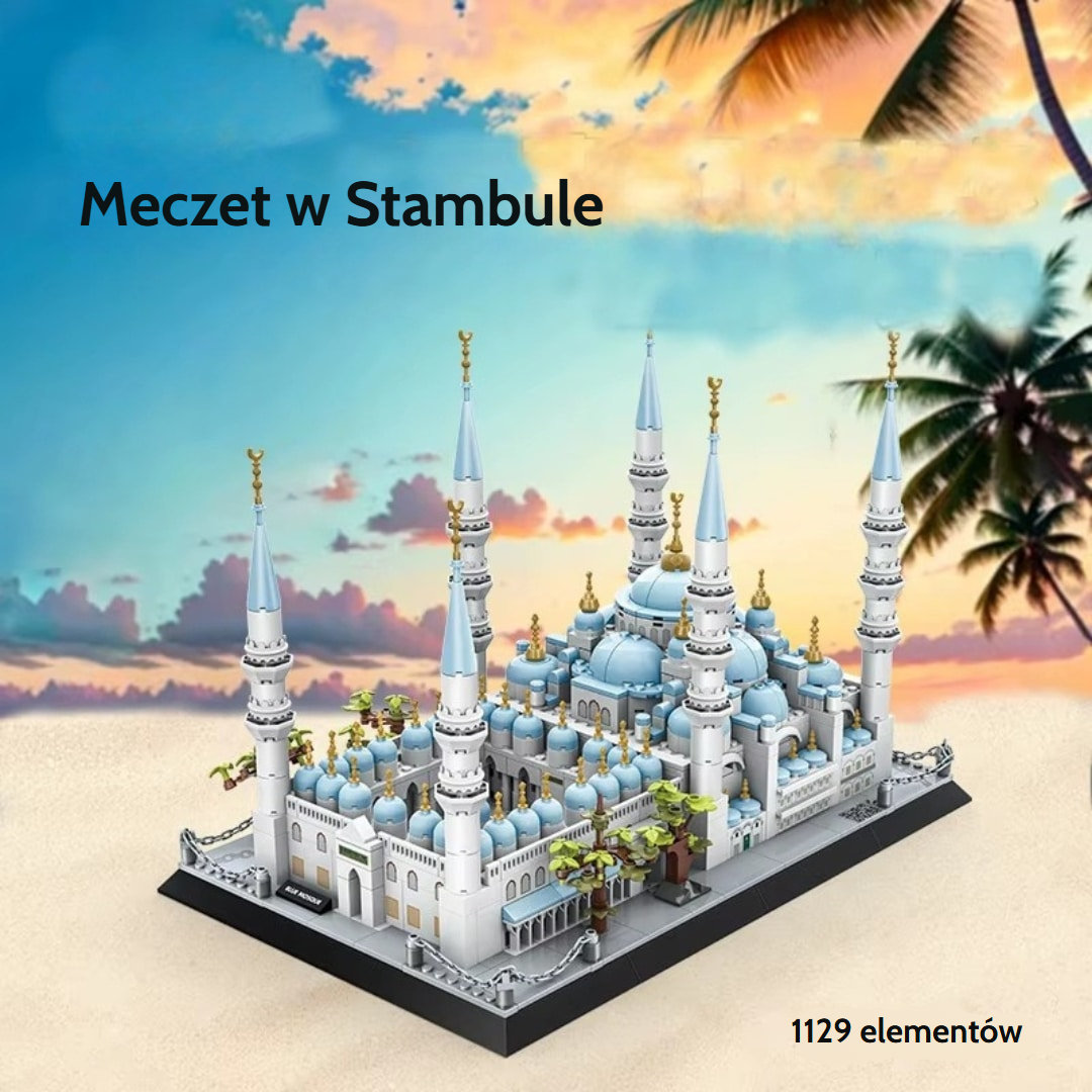 Zestaw do budowy meczetu w Stambule z mikroklocków