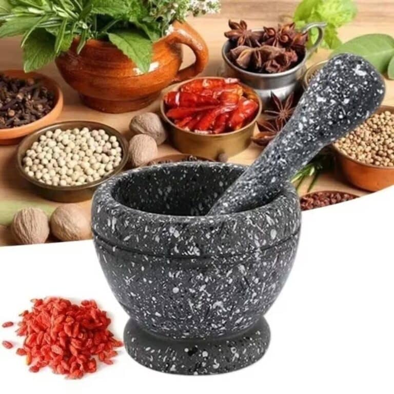 Mortier et Pilon de Broyage pour Épices et Herbes 1