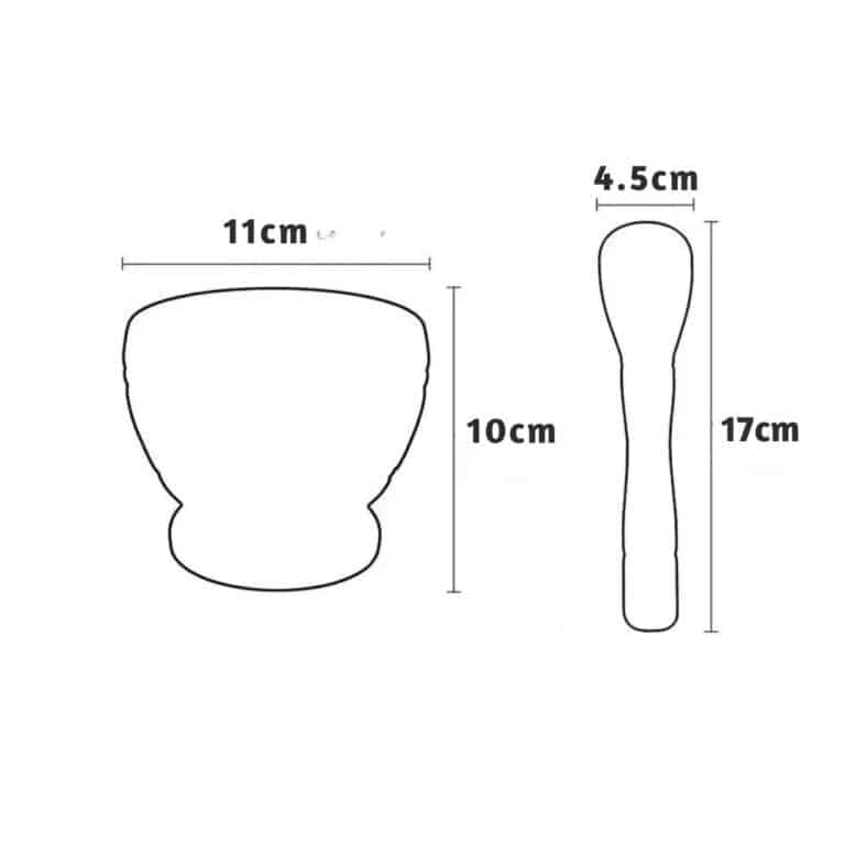 Mortier et Pilon de Broyage pour Épices et Herbes 2