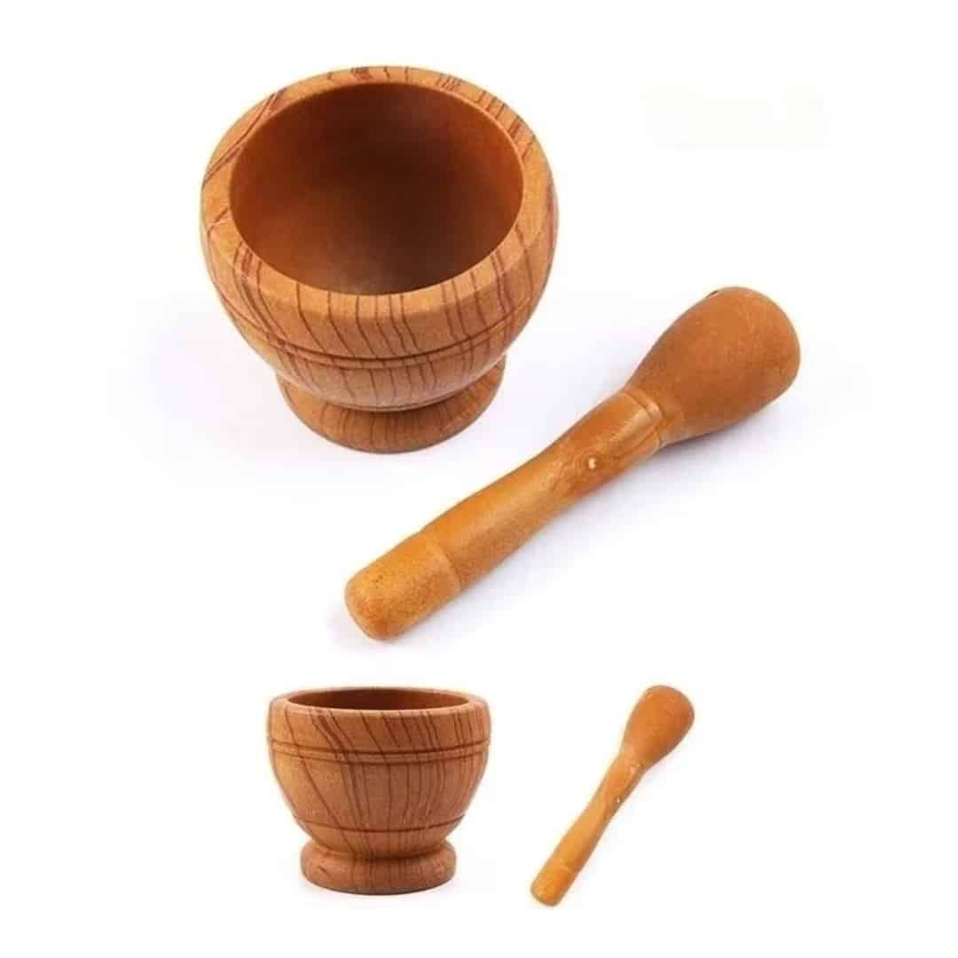 Mortier et Pilon de Broyage pour Épices et Herbes 4