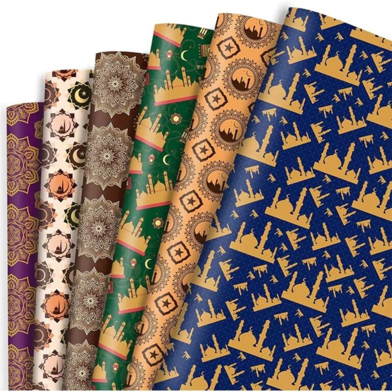 Papier Cadeau Oriental à Motifs Traditionnels pour Ramadan 1