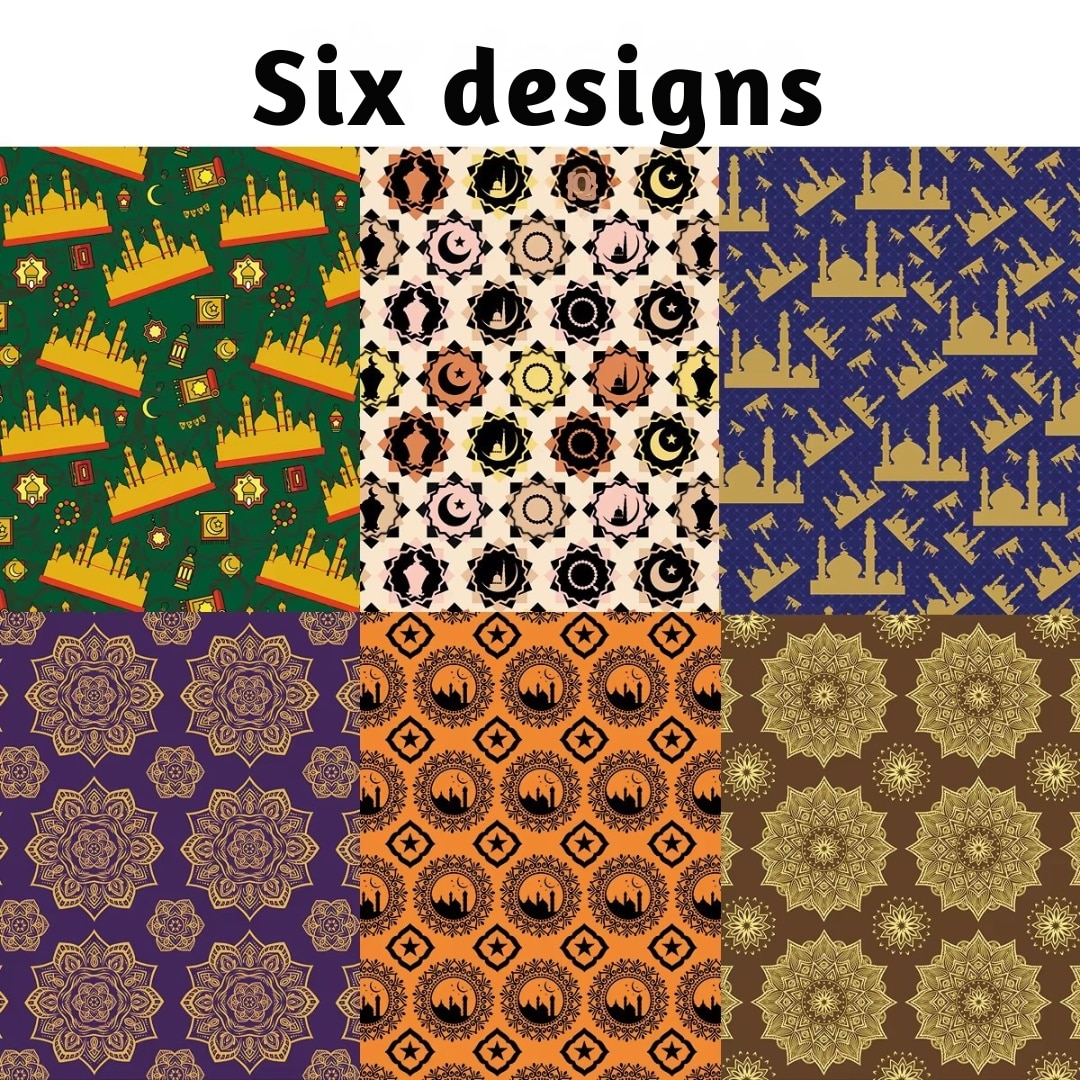 Papier Cadeau Oriental à Motifs Traditionnels pour Ramadan 2