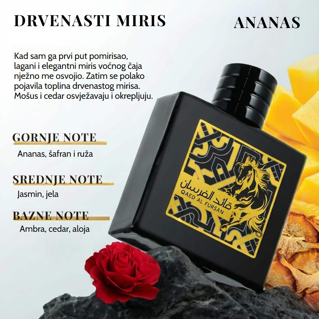 Orijentalni muški parfem Qaed Al Fursan – 100 ml