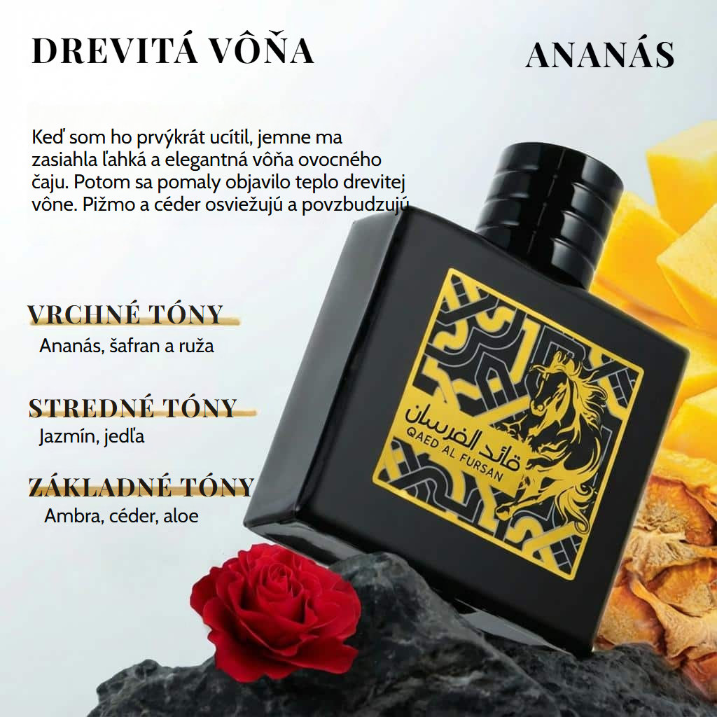 Pánsky orientálny parfum Qaed Al Fursan – 100 ml