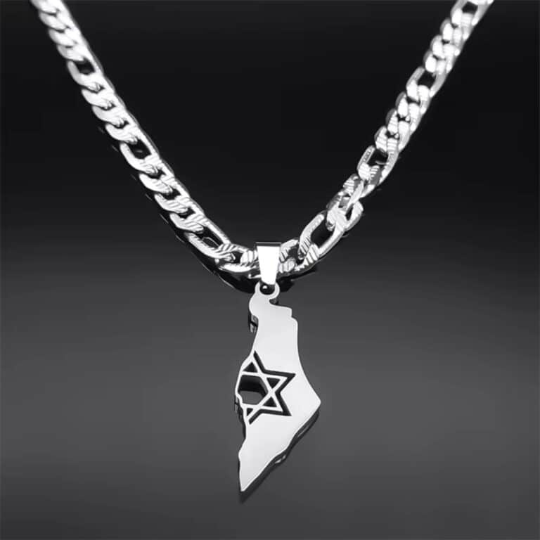 Pendentif D'israël en Acier Inoxydable 2