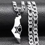 Israel pendant in stainless steel