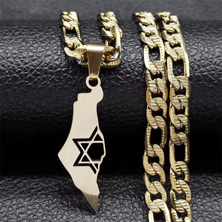 Pendentif D'israël en Acier Inoxydable 5