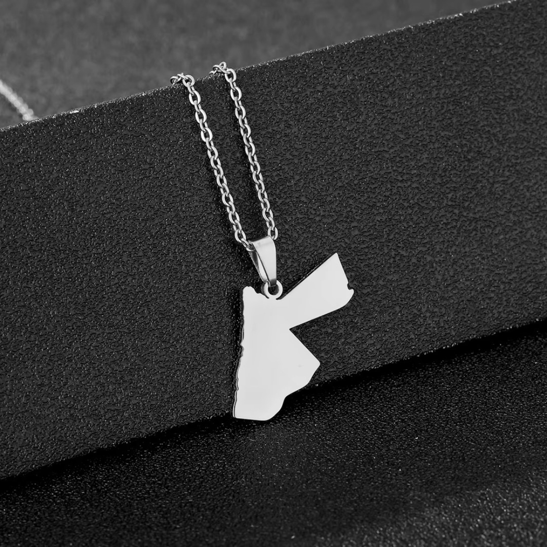 Pendentif Jordanie en Acier Inoxydable 1