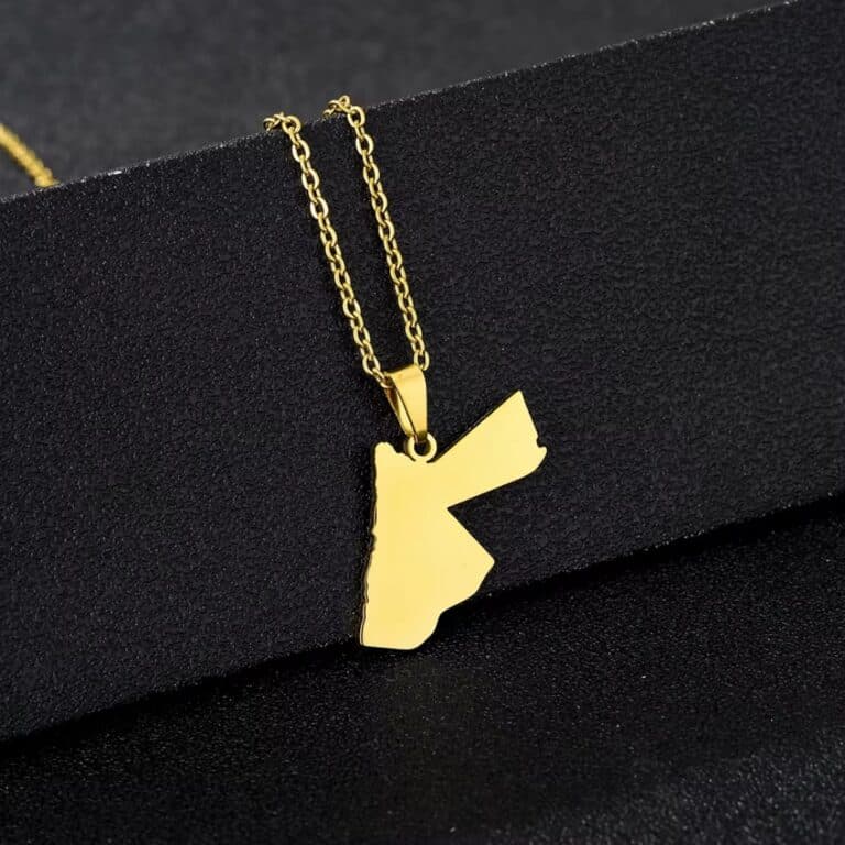 Pendentif Jordanie en Acier Inoxydable 2