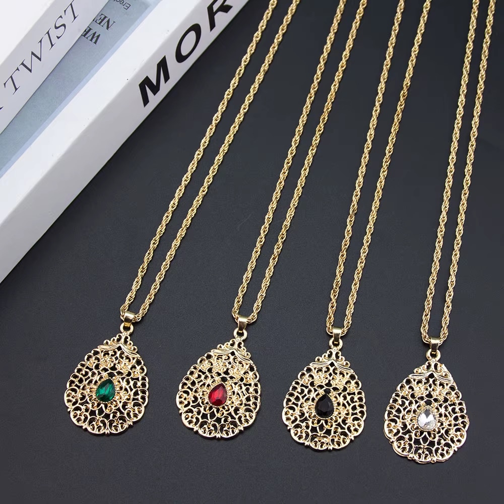 Pendentif Oriental en Alliage avec Pierre 1