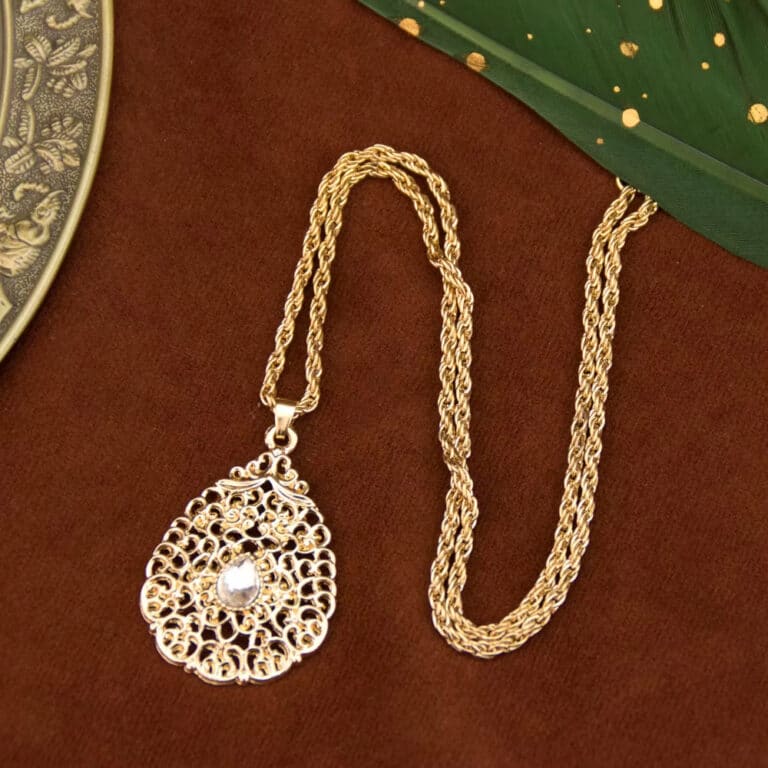 Pendentif Oriental en Alliage avec Pierre 2