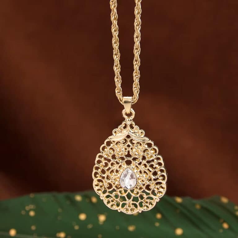 Pendentif Oriental en Alliage avec Pierre 5